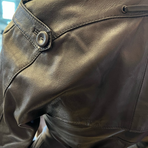 Luca Luca belted lamb skin trench US8 - Picture 12 of 17